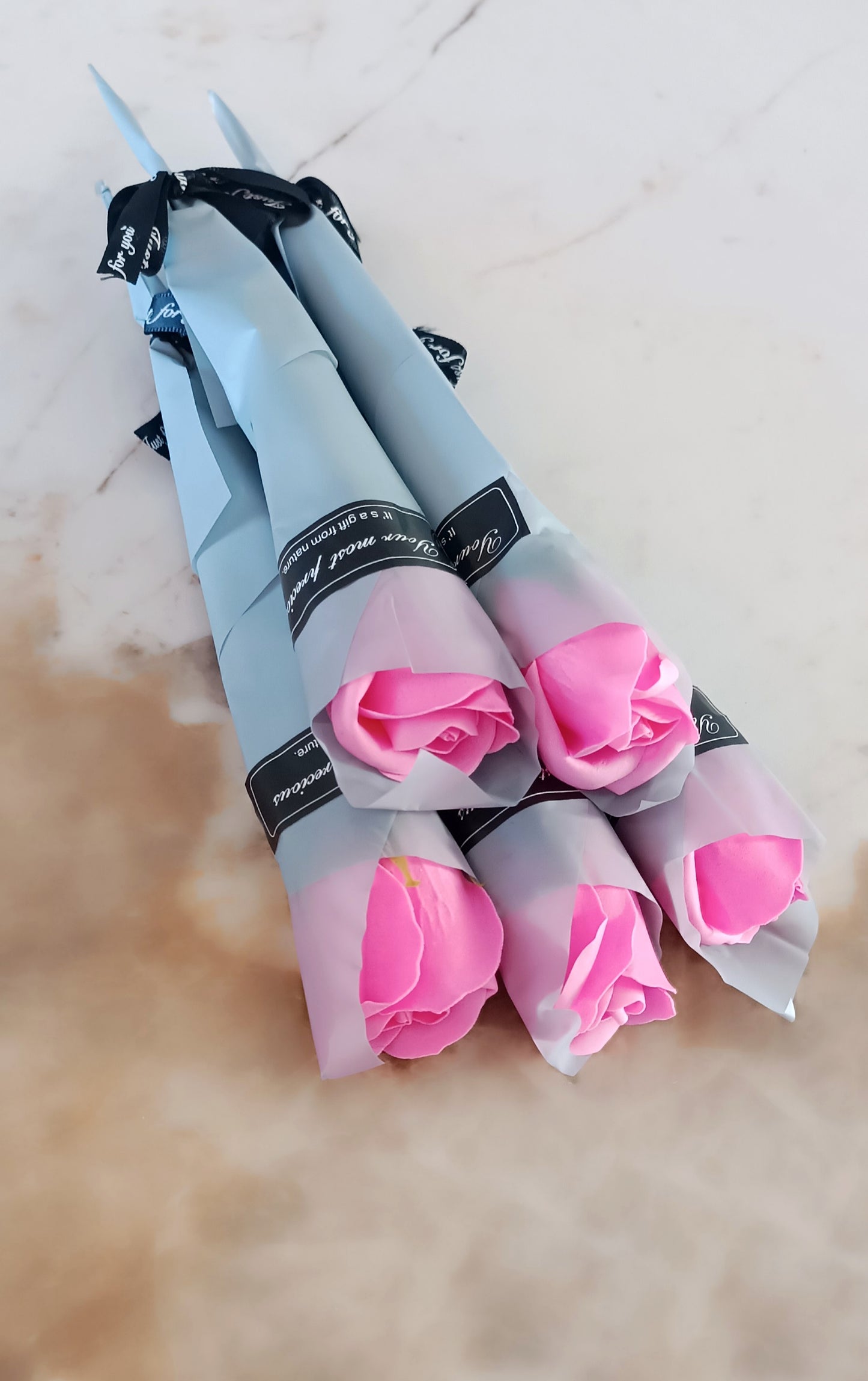 Rose de savon à la rose