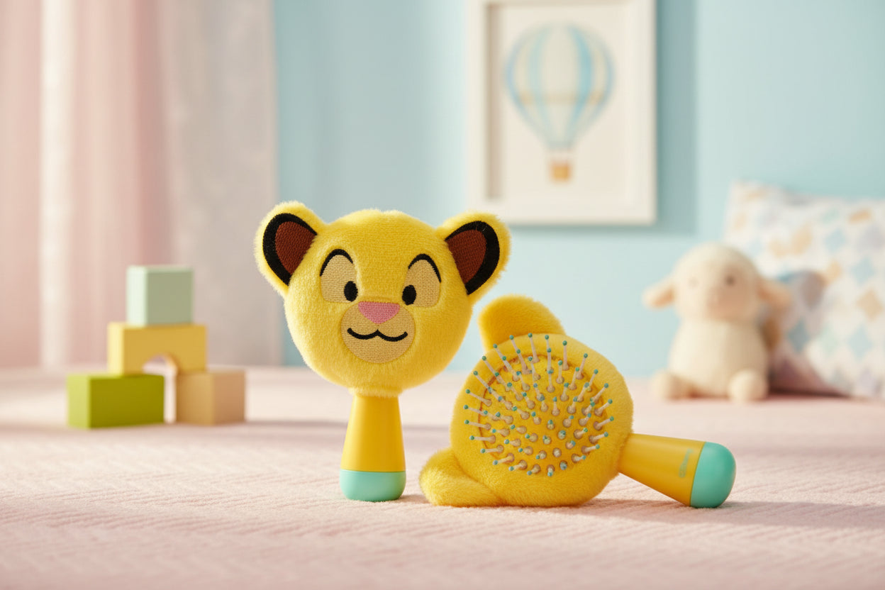 (Précommande) Mini brosse à cheveux en peluche Le Roi Lion