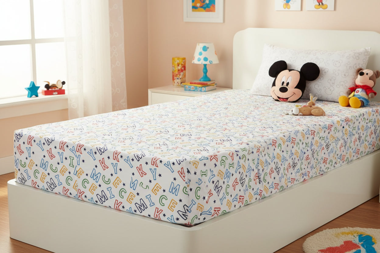 (Précommande) Drap housse 1 personne Mickey