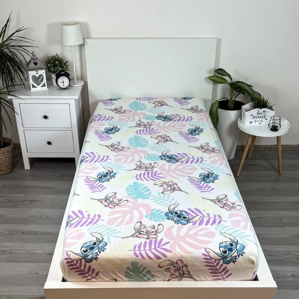 Drap housse 1 personne Stitch