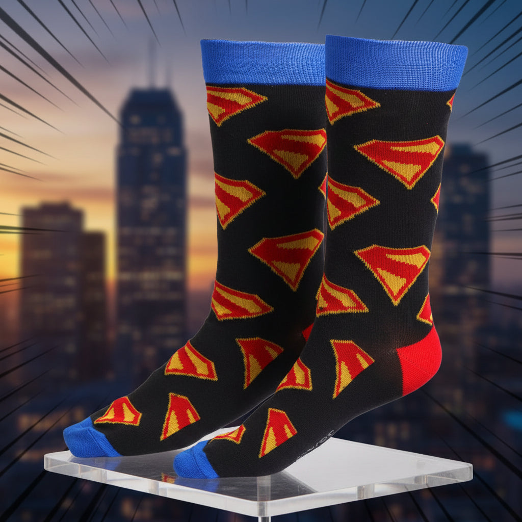 (Précommande) Chaussettes longues adultes Superman 38/45