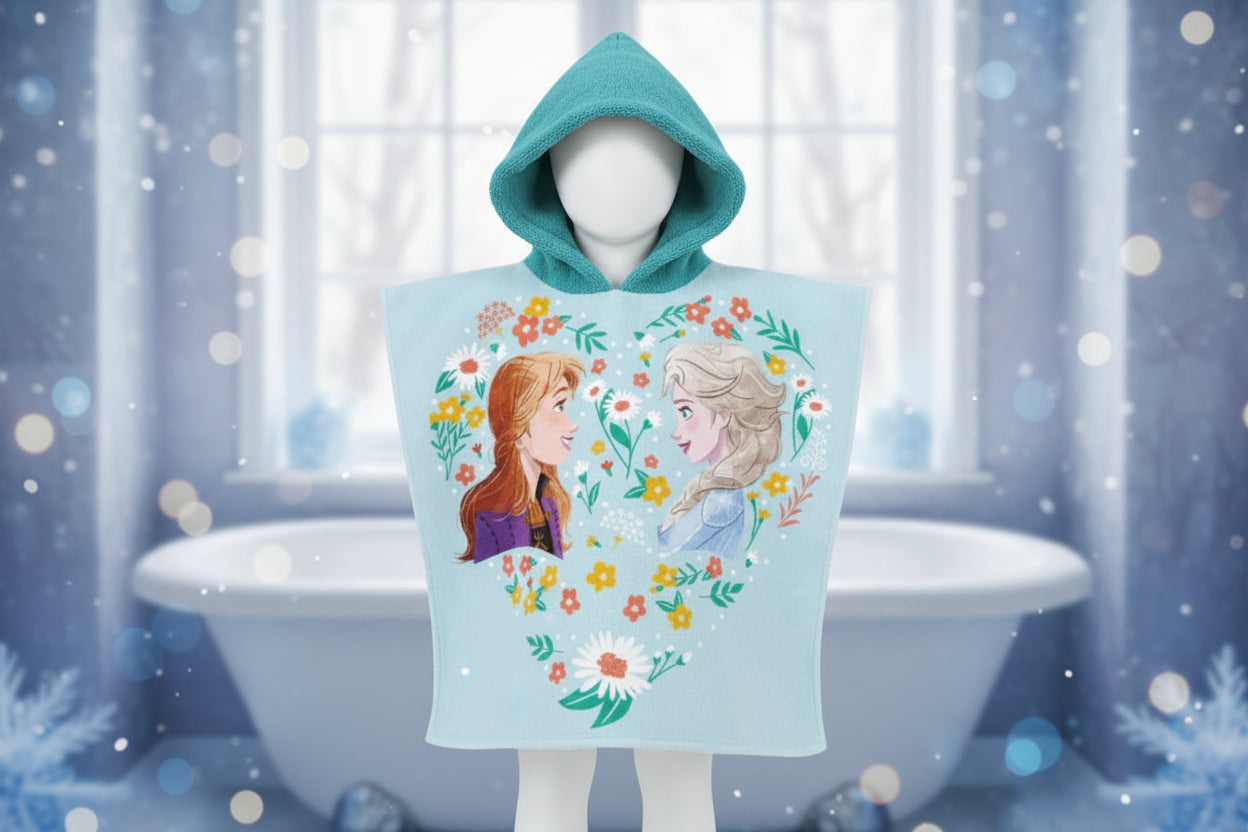 (Précommande) Serviette de plage poncho Reine des neiges