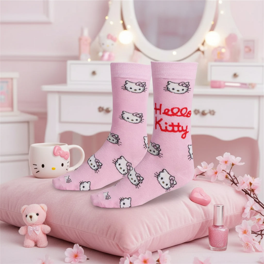 (Précommande) Chaussettes longues pour adultes Hello Kitty 36/43