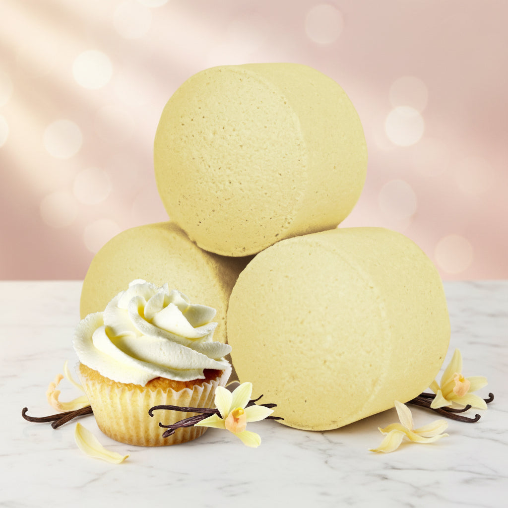 Mini boule de bain - Cup cake vanille
