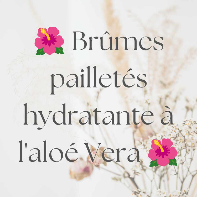 🌸Brûmes hydratantes pailletées corps/cheveux