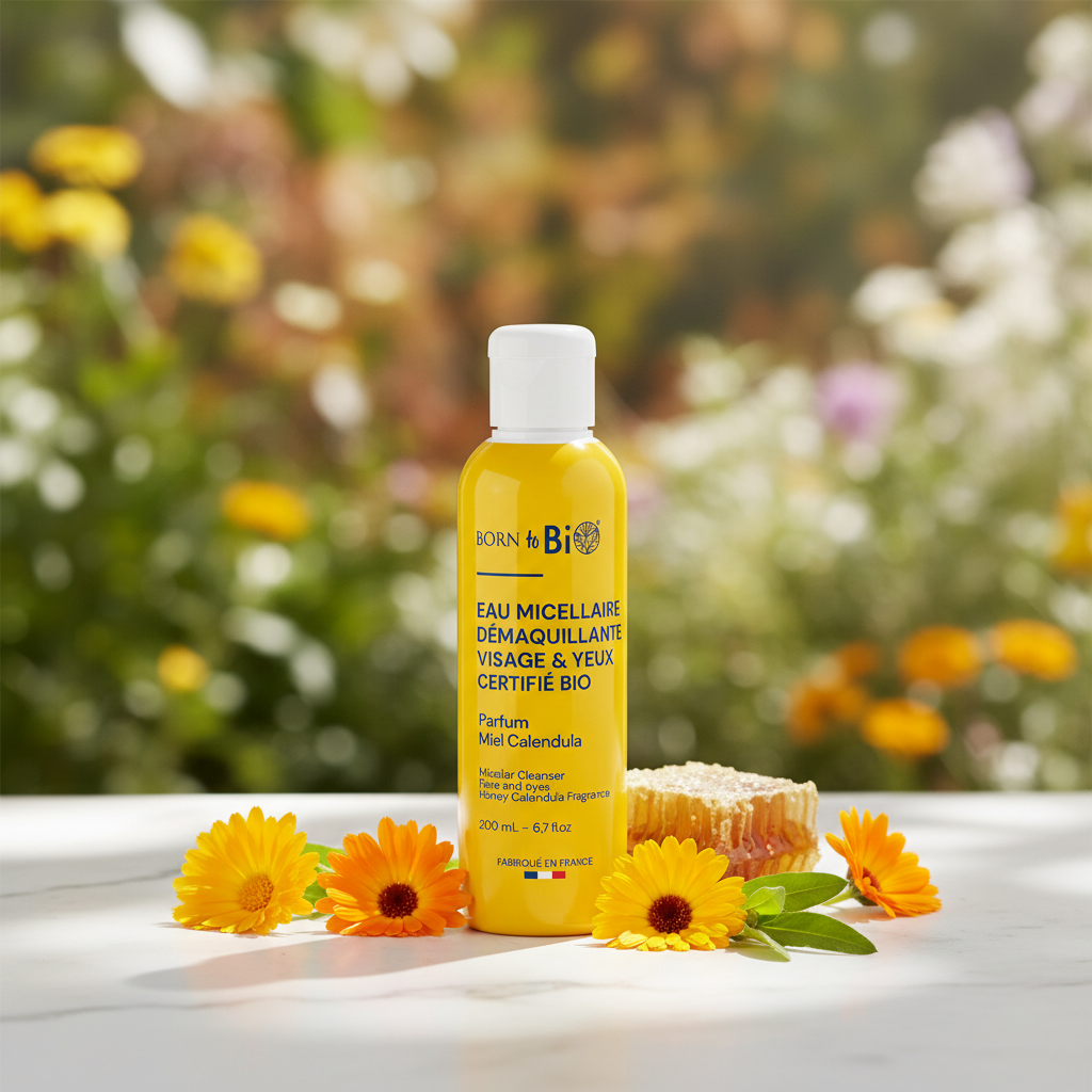 Eau micellaire Peaux sensibles Miel Calendula