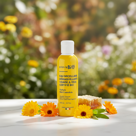Eau micellaire Peaux sensibles Miel Calendula