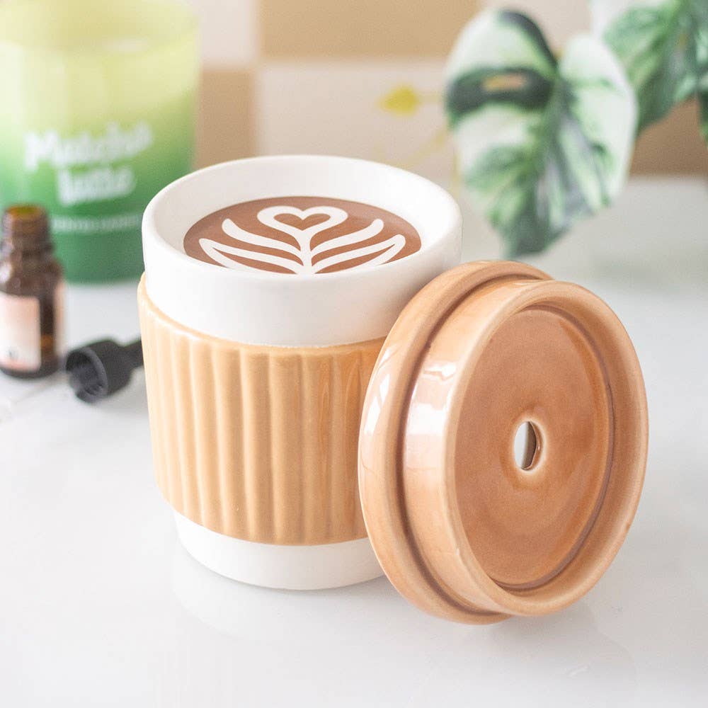 Brûleur d'huile en forme de tasse de café
