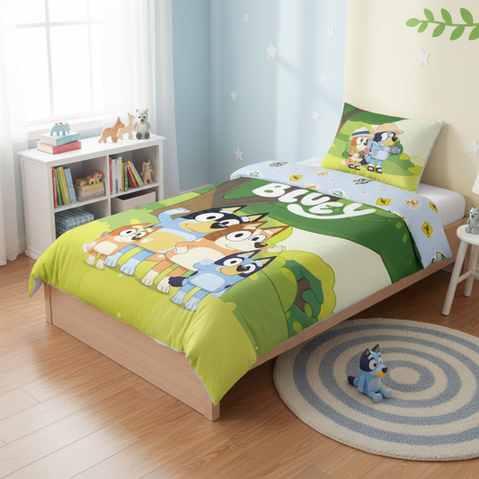 (Précommande) Parure de lit bébé Bluey