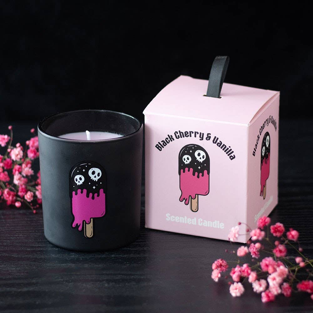 Bougie parfumée à la cerise noire et à la vanille