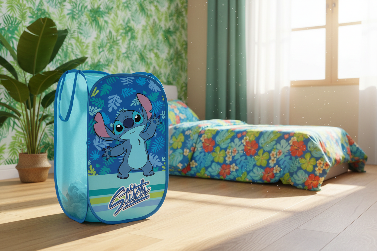 Panier rangement pliable - Stitch