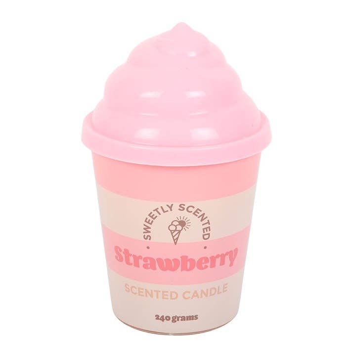 Bougie parfumée à la glace à la fraise
