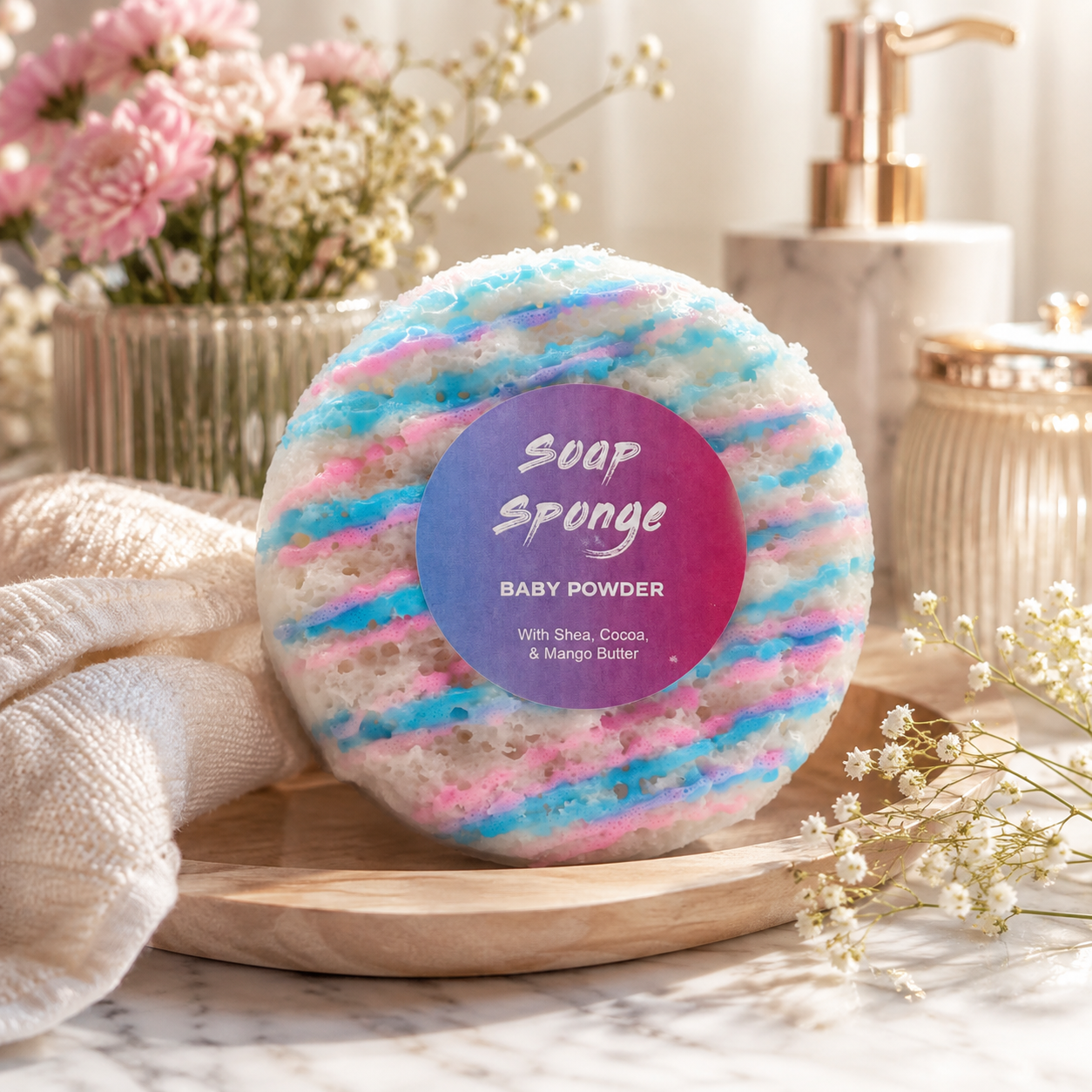 Savon mousse au beurre - Poudre de bébé
