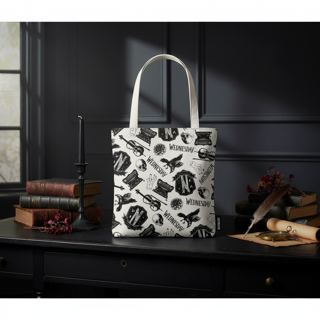 Sac shopping - Mercredi Addams