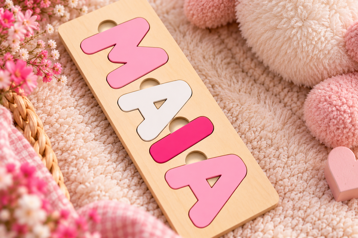 🩷 Puzzle prénom en bois personnalisé 🩷