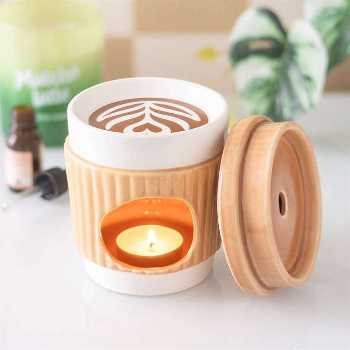 Brûleur d'huile en forme de tasse de café