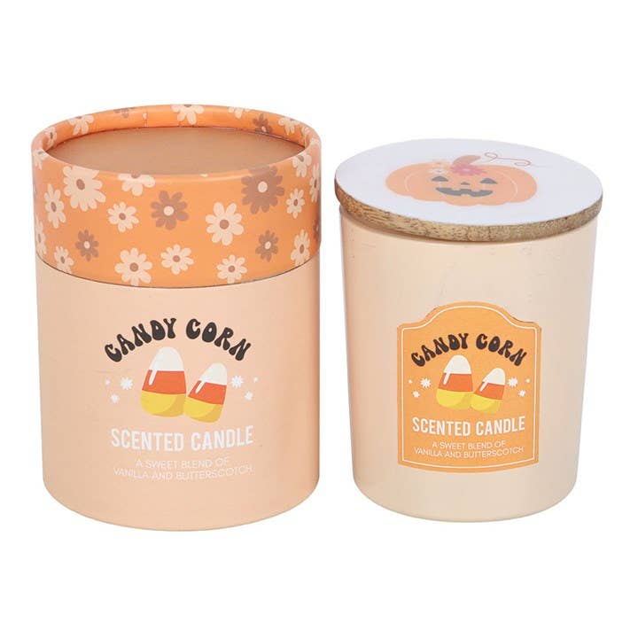 Bougie à la vanille et au caramel au beurre de Candy corn