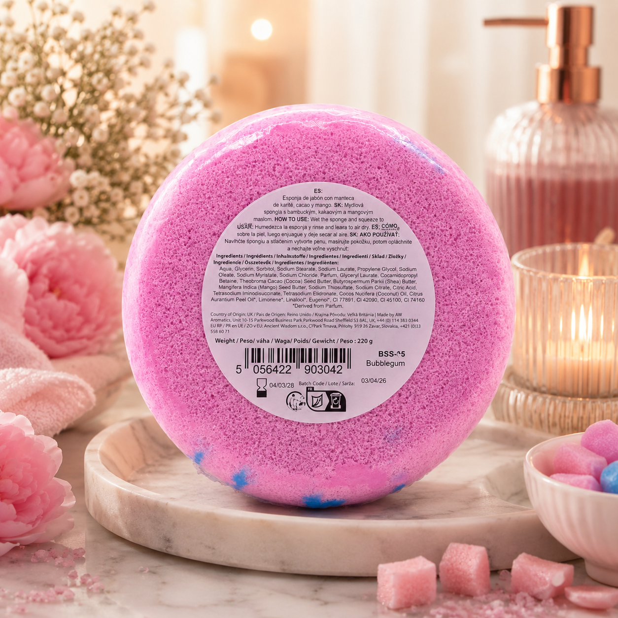 Savon mousse au beurre - Bubble gum