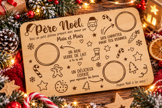 🎄 Plateau de Noël personnalisé – Une tradition pleine de magie