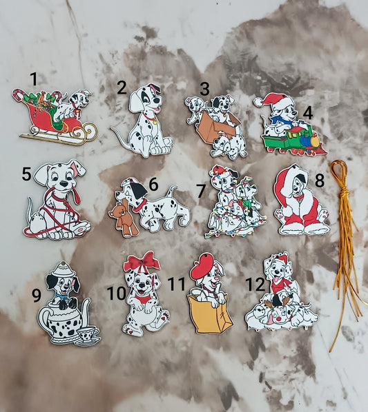 Ornement de Noël décoratifs en bois Les 101 Dalmatiens