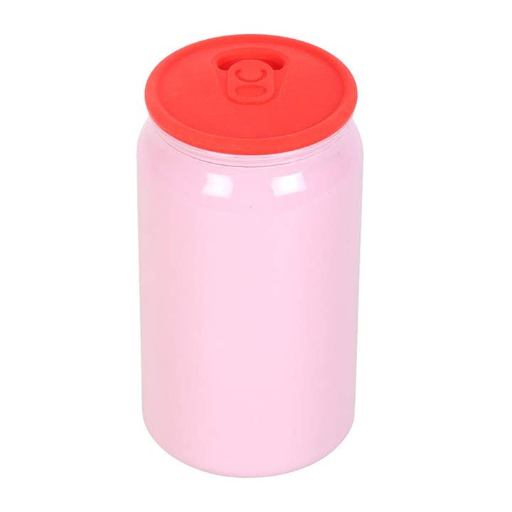 Bougie en canette de soda fraise‑vanille