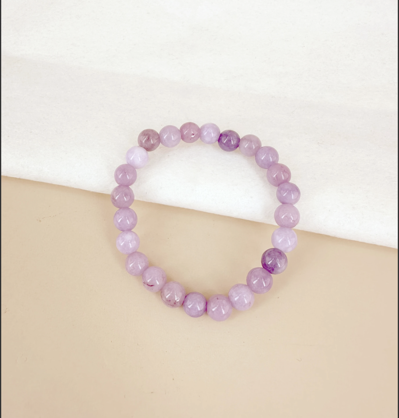 (Précommande) Bracelet pierre naturelle 8mm (couleur à choisir)