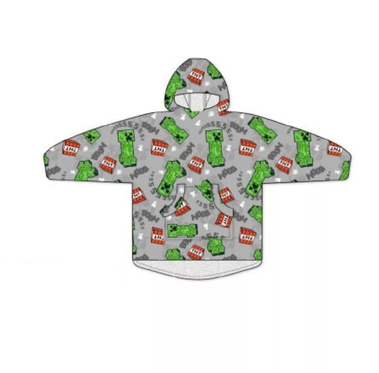 Couverture polaire sweat enfants/ado - Minecraft