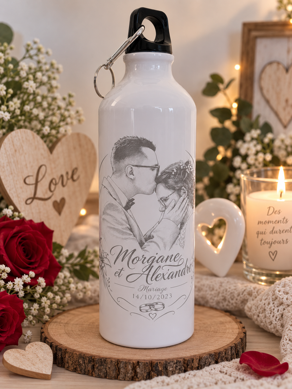 🥤 Gourde personnalisée gravée 750ml