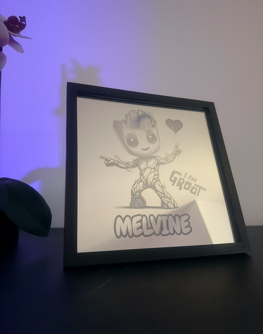 Gravure sur miroir Groot