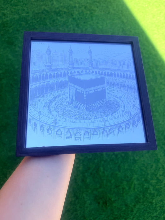 Gravure sur miroir Kaaba 🕋