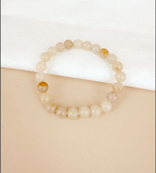 (Précommande) Bracelet pierre naturelle 8mm (couleur à choisir)