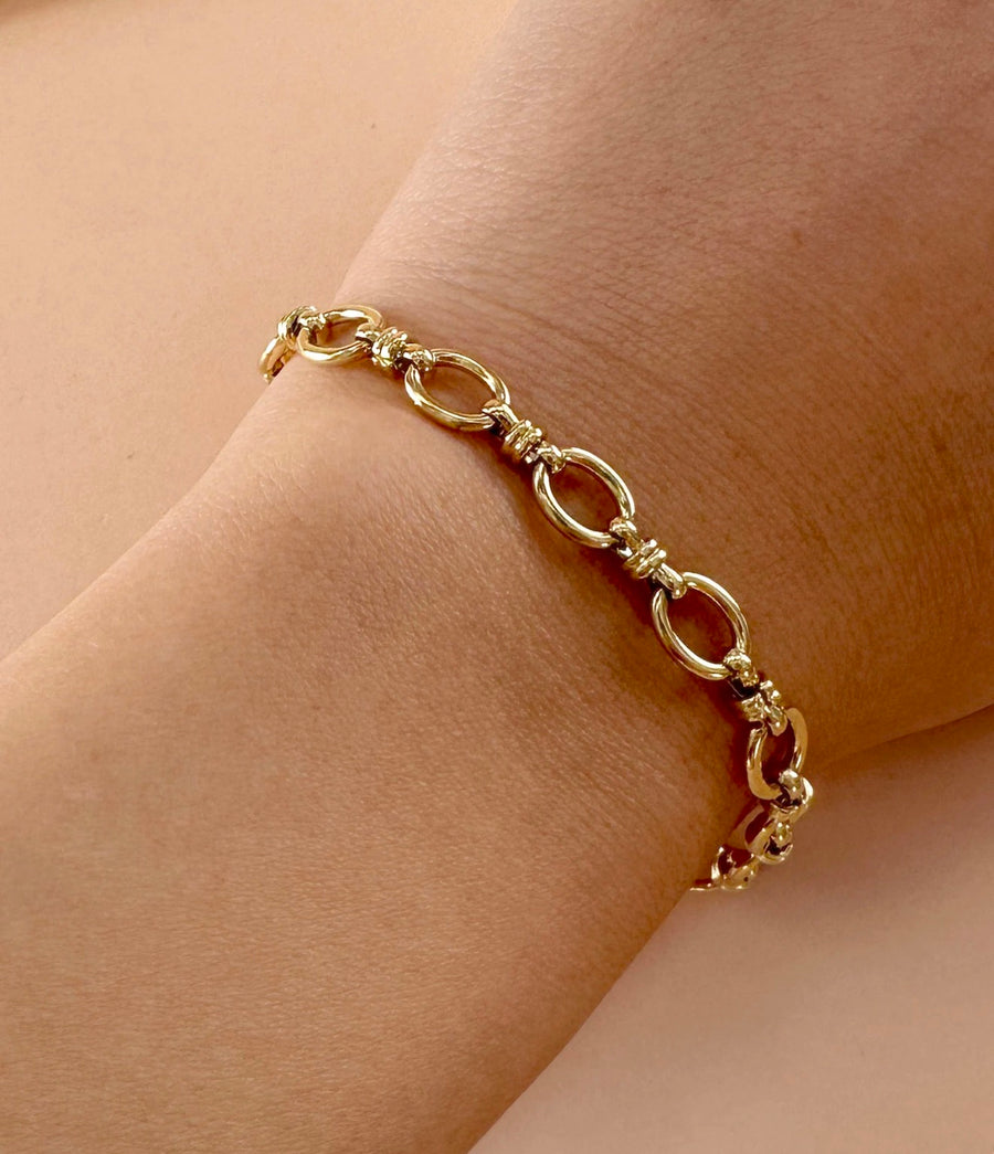 Bracelet maillon en acier inoxydable