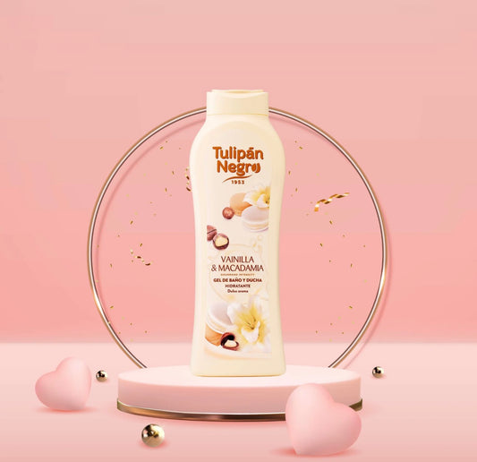 🤍 Gel Douche Vanille & Macadamia 650 ML – Douche Gourmande & Hydratante 🌰