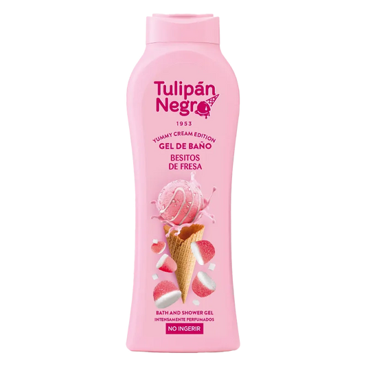 Gel douche Tulipan Negro 650ml - Bonbon fraise