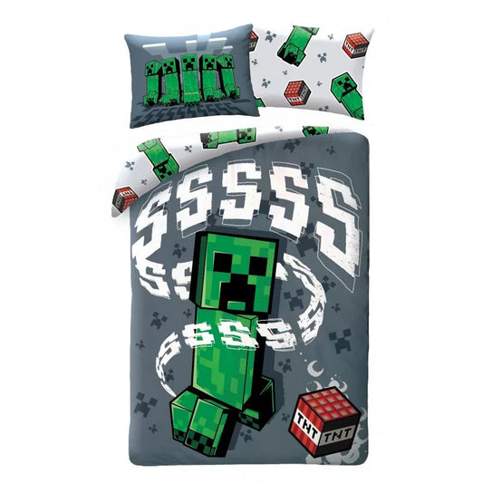 Parure de lit 1 personne - Minecraft