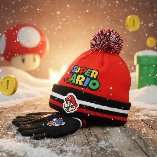 (Précommande) Ensemble Bonnet et Gants Mario