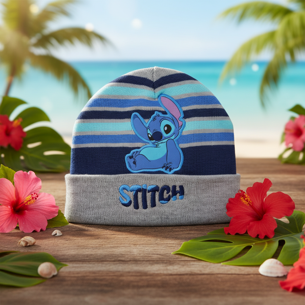 (Précommande) Bonnet gris Stitch