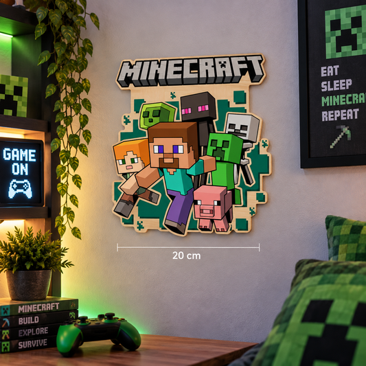 Décoration murale Minecraft 20cm