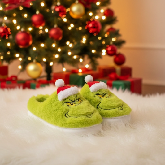 (Précommande) Les pantoufles d'hiver pour adultes The Grinch