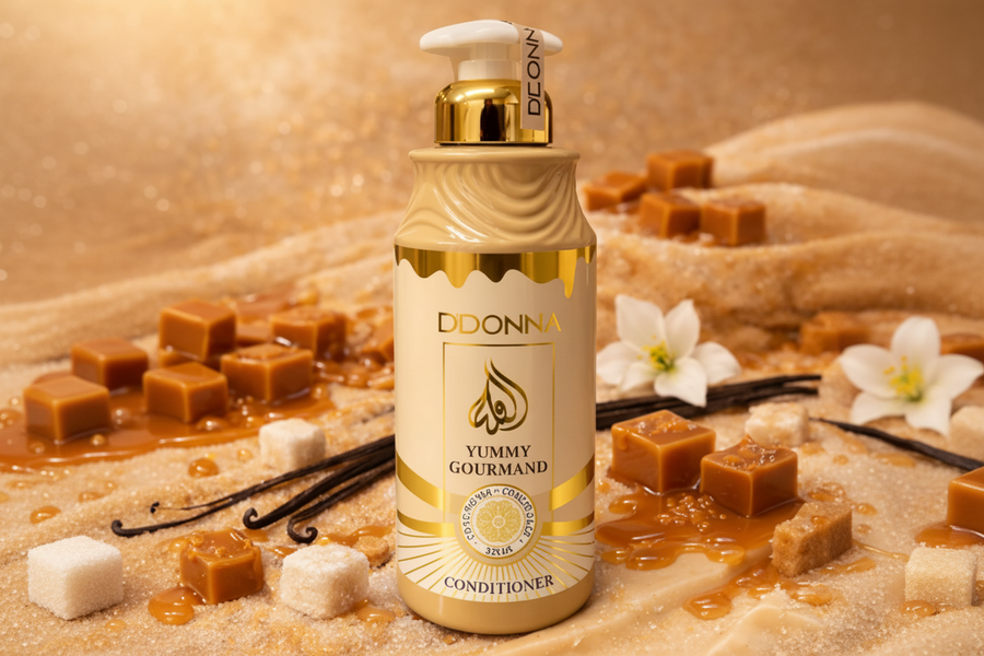 Après-Shampoing Yummy Gourmand Caramel & Vanille – 520 ml