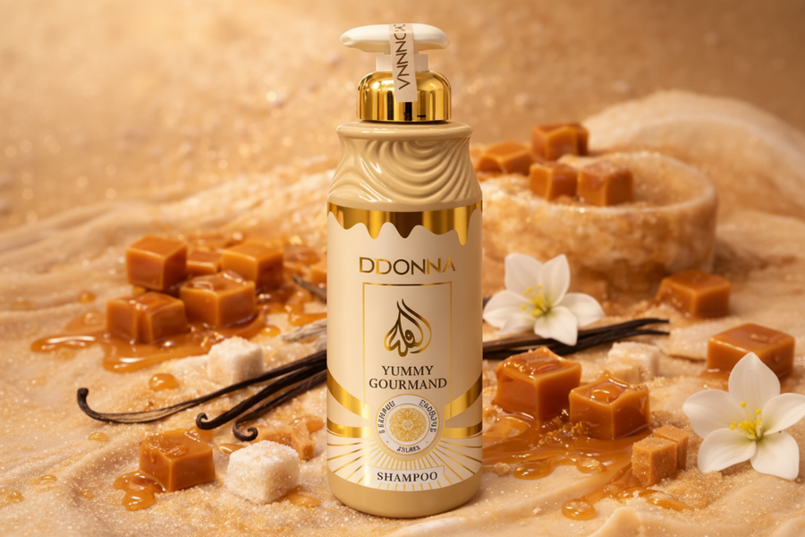 Shampoing Yummy Gourmand Caramel & Vanille – 520 ml