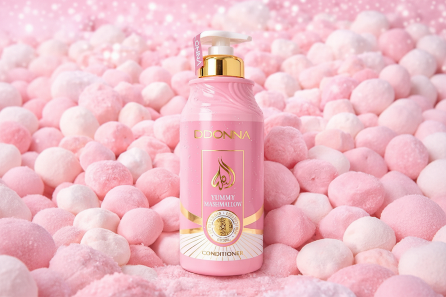 Après-Shampoing Yummy Marshmallow D’Donna – 520 ml