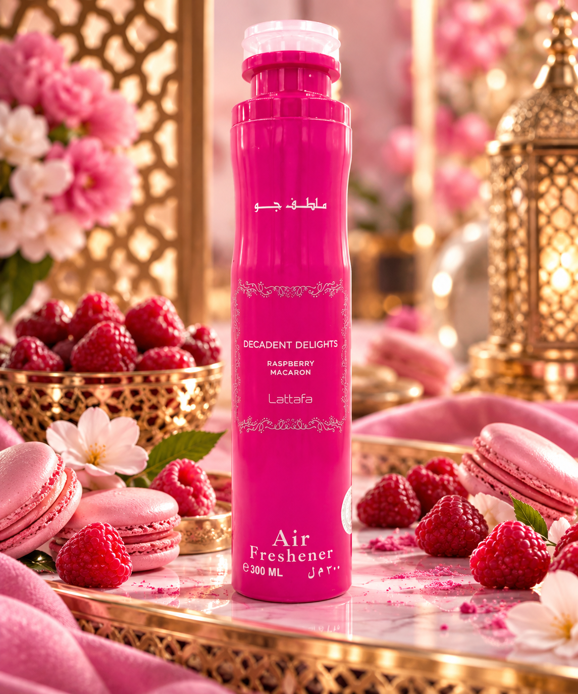 Raspberry Macaron Désodorisant d’intérieur - LATTAFA 300 ml