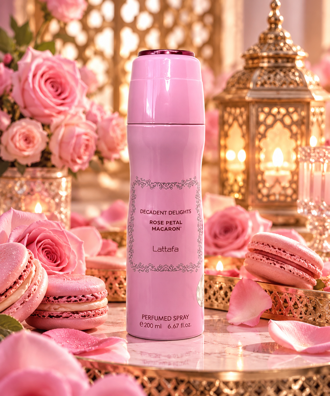 Decadent Delights Rose Petal Macaron – Déodorant Femme LATTAFA 200 ml