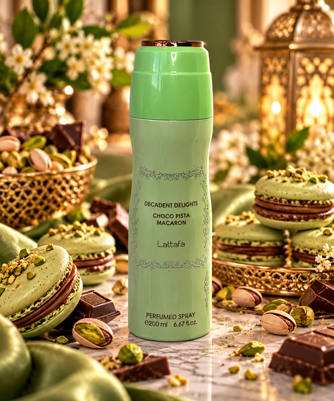 Choco Pista Macaron – Déodorant Spray LATTAFA 200 ml