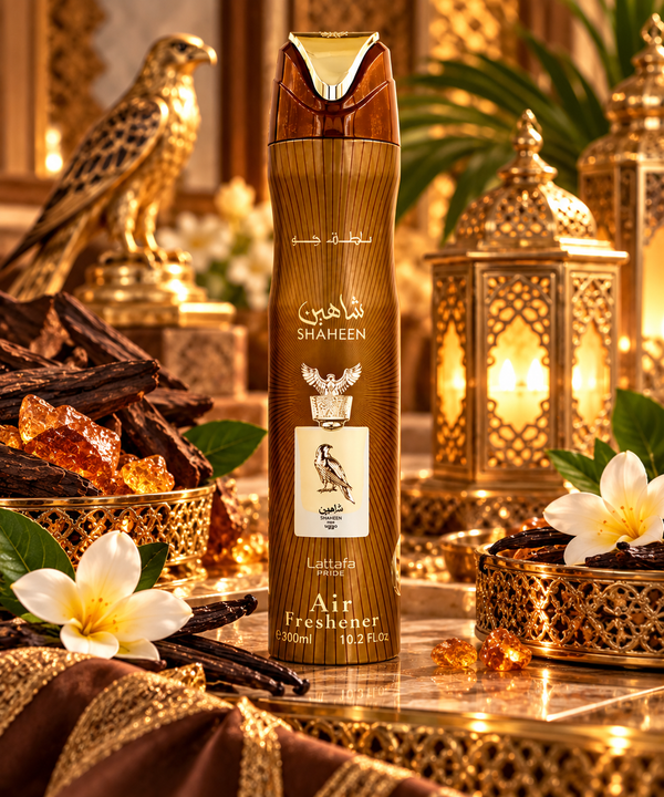 Shaheen Gold – Désodorisant d’intérieur LATTAFA PRIDE 300 ml