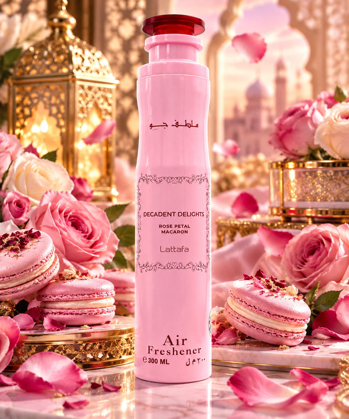Air freshner Rose Petal Macaron - LATTAFA 300 ml