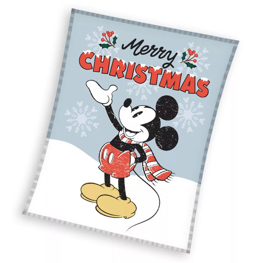 (Précommande) Couverture polaire de Noël Mickey 130x160cm