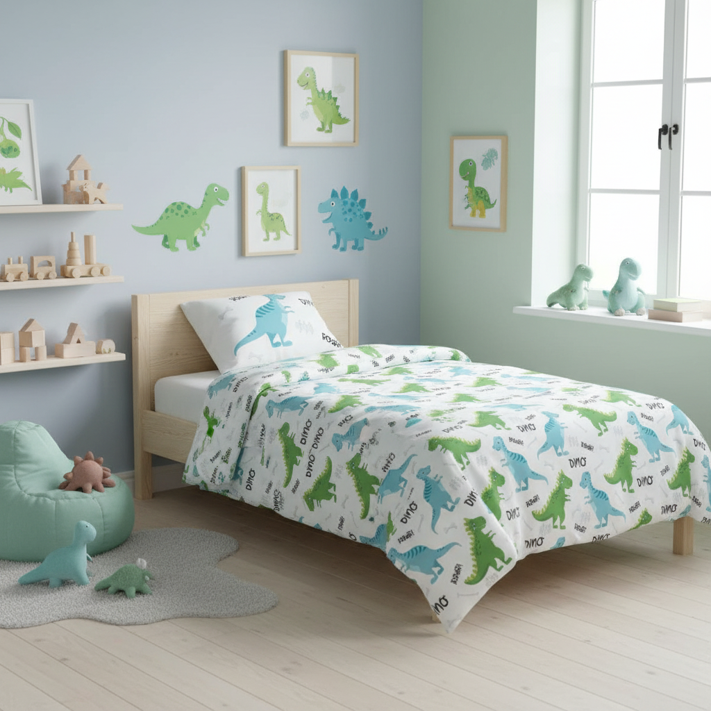 (Précommande) Parure de lit bébé Dinosaures