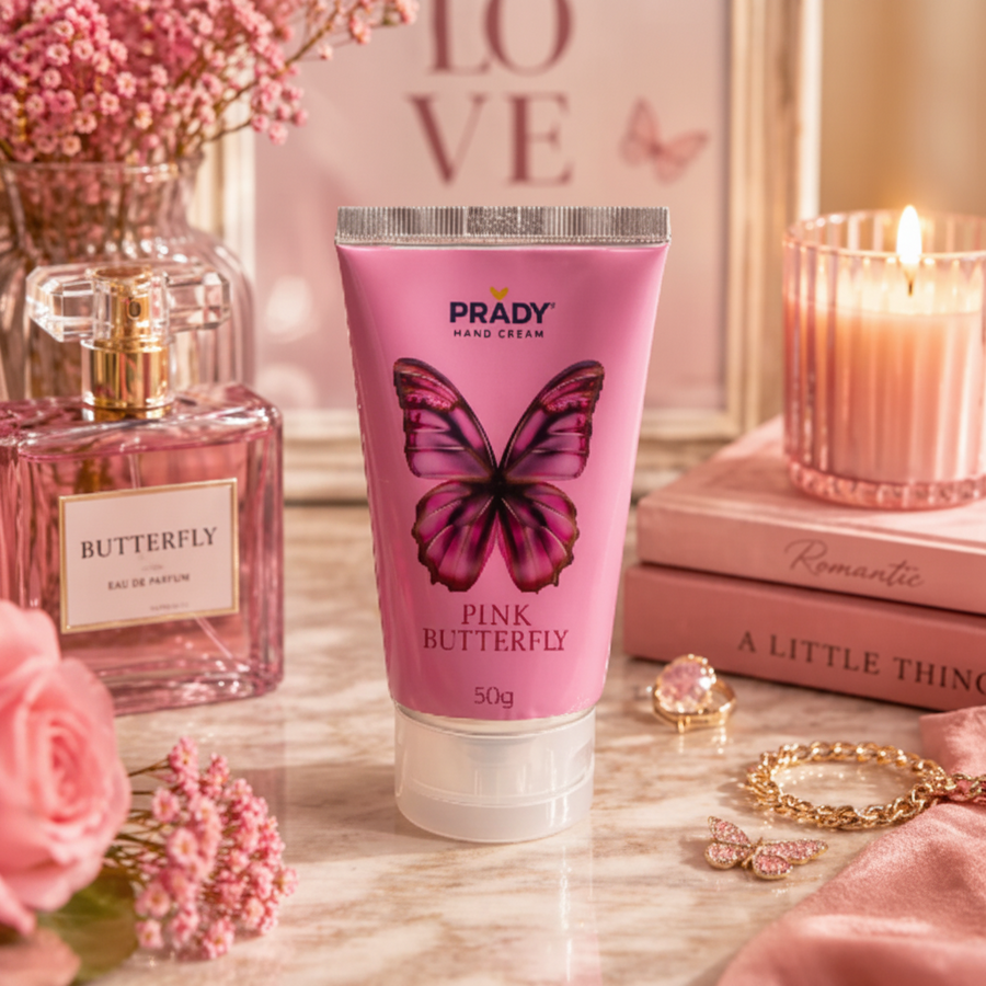 Crème Main Hydratante et Parfumée Pink Butterfly 50G